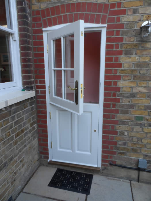 Heritage White Stable Door. Outward Opening. By Merrin Joinery