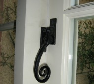 Wooden window with double glazing in period property